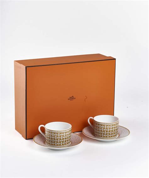 hermès china tea set|hermes cup and saucer set.